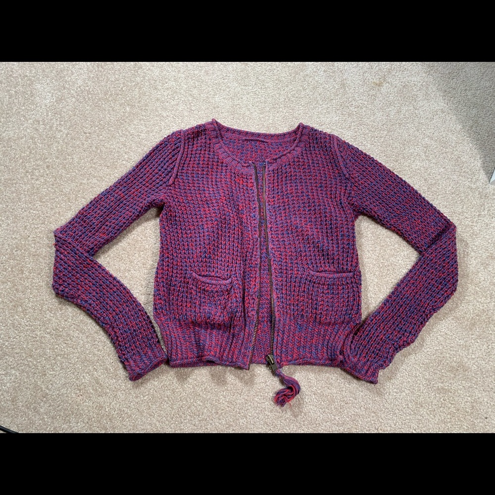 Wilfred Cotton Zip Up Sweater